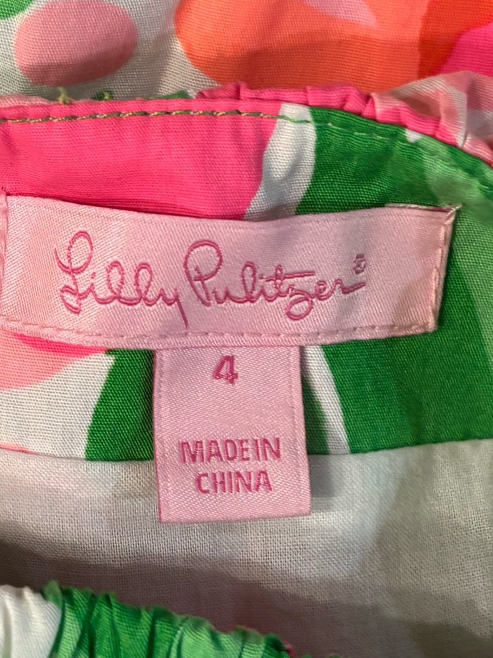 Lilly Pulitzer Macauley Sundress Bright Floral in Green and Pink size 4 - Picture 5 of 11